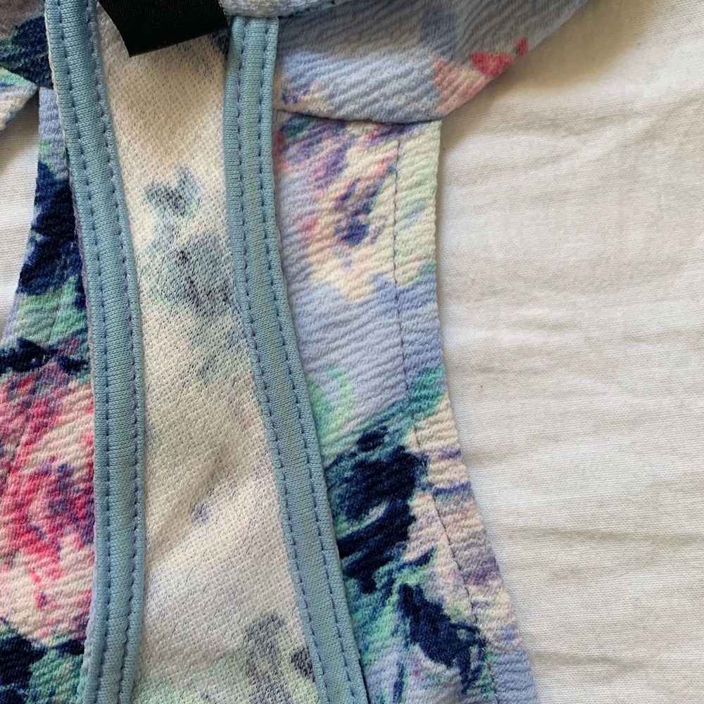 WINDSOR Purple Floral Tropical Vacation Dress - Picture 6 of 8